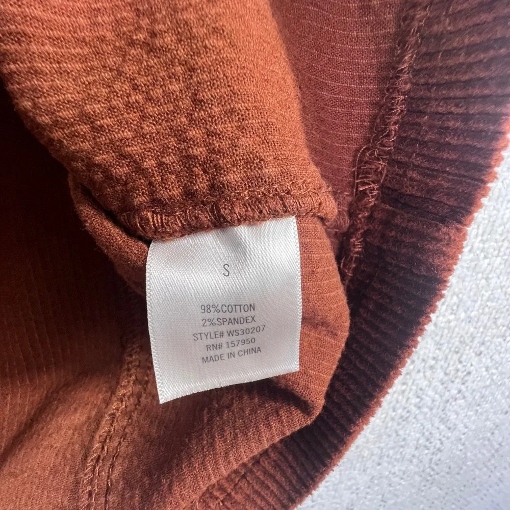 Mi Ami Francescas Rust Brown Corduroy Mini Skirt Small WS30207 High Waist A-Line